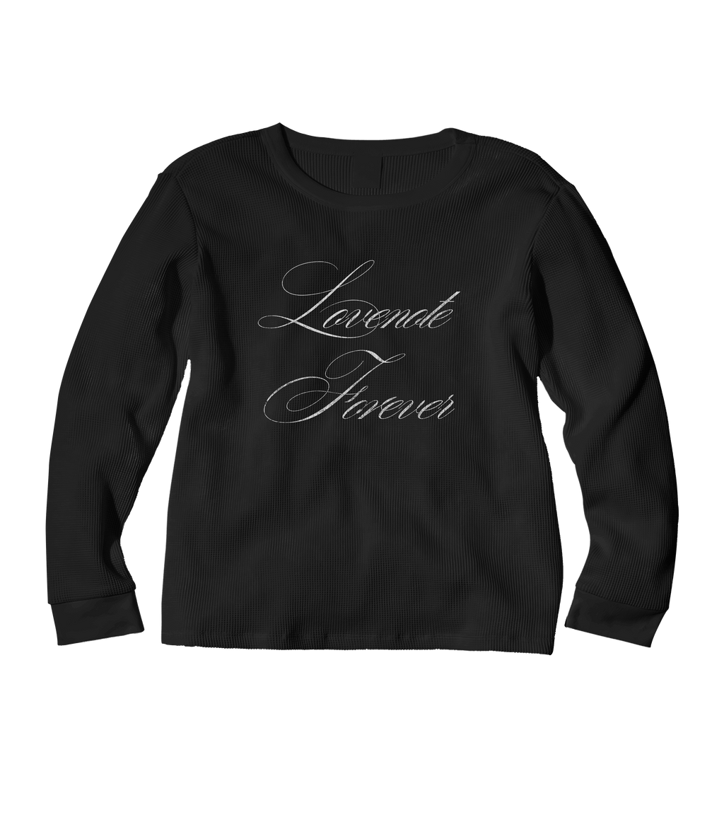 LONG SLEEVE "LOVENOTE FOREVER" BLACK THERMAL
