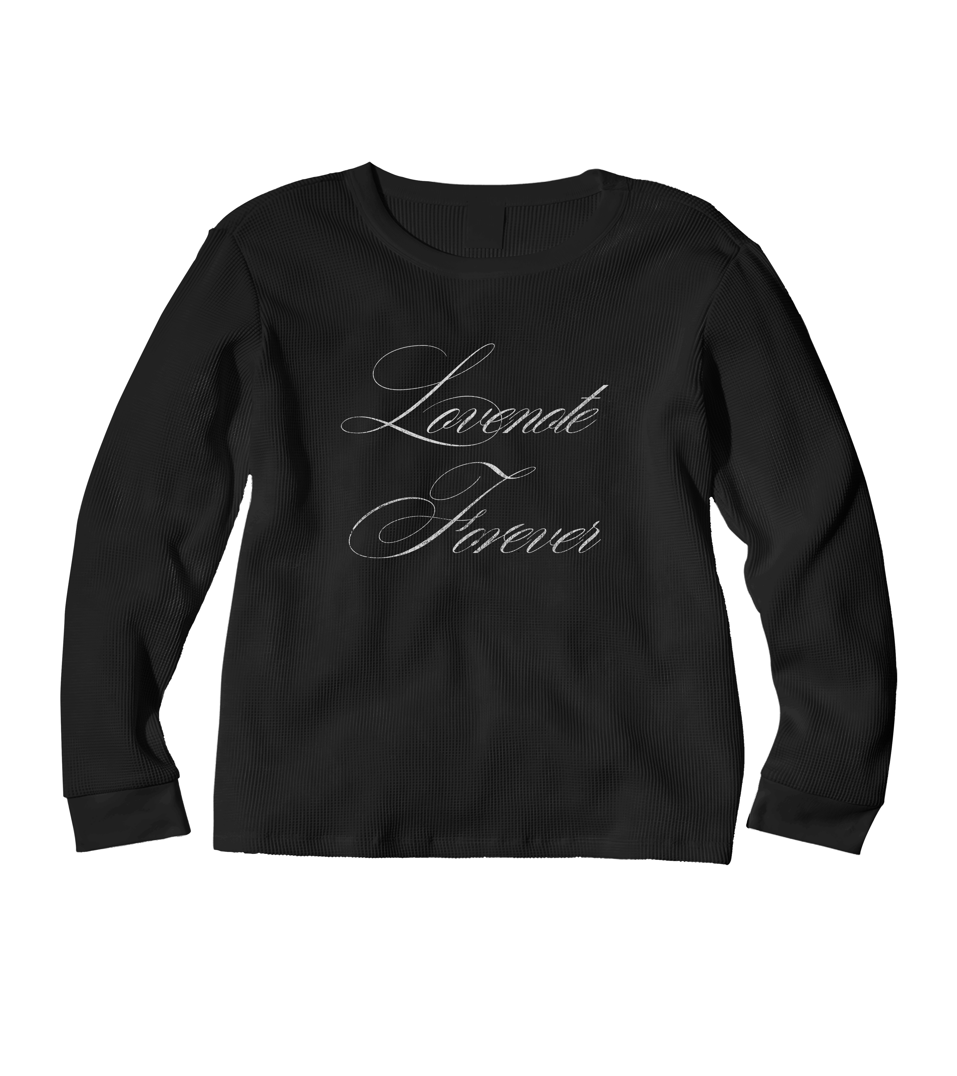 LONG SLEEVE "LOVENOTE FOREVER" BLACK THERMAL