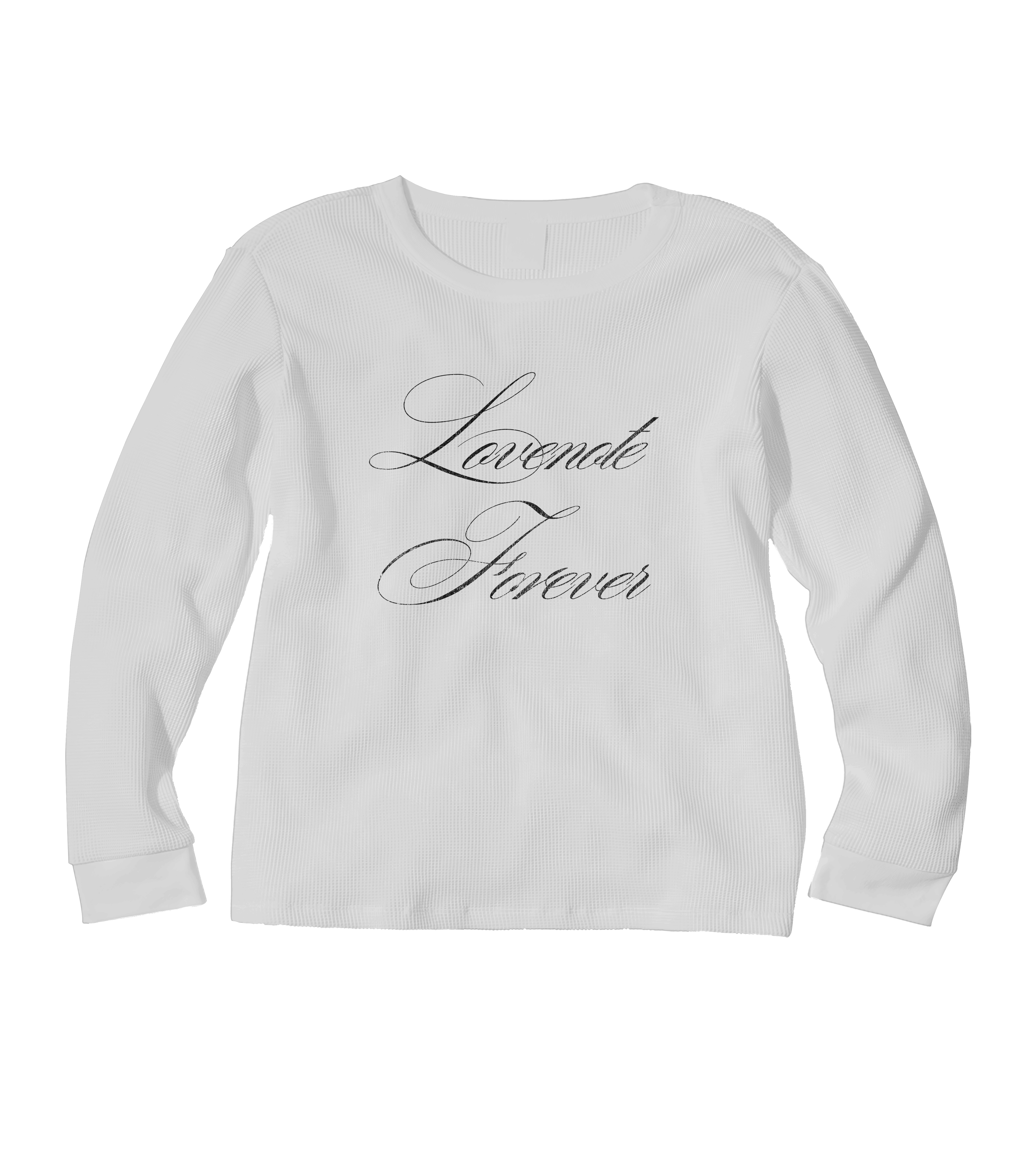 LONG SLEEVE "LOVENOTE FOREVER" WHITE THERMAL